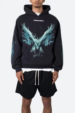 Phoenix Hoodie - Washed Black