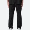Pinstripe Drawcord Pants - Black 2 Pinstripe Drawcord Pants - Black -clothing Pinstripe Drawcord Pants Black