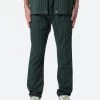 Pinstripe Drawcord Pants - Green -clothing Pinstripe Drawcord Pants Green