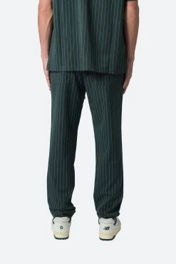 Pinstripe Drawcord Pants - Green 14 Pinstripe Drawcord Pants - Green -clothing Pinstripe Drawcord Pants Green 6