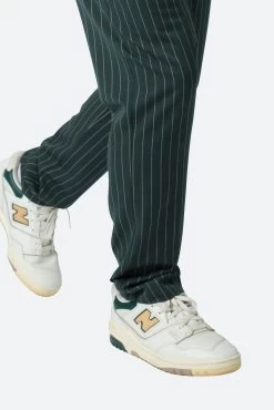 Pinstripe Drawcord Pants - Green 15 Pinstripe Drawcord Pants - Green -clothing Pinstripe Drawcord Pants Green 7