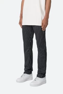 Pinstripe Pants - Black/White -clothing Pinstripe Pants BlackWhite 4