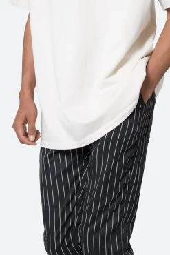 Pinstripe Pants - Black/White -clothing Pinstripe Pants BlackWhite 7