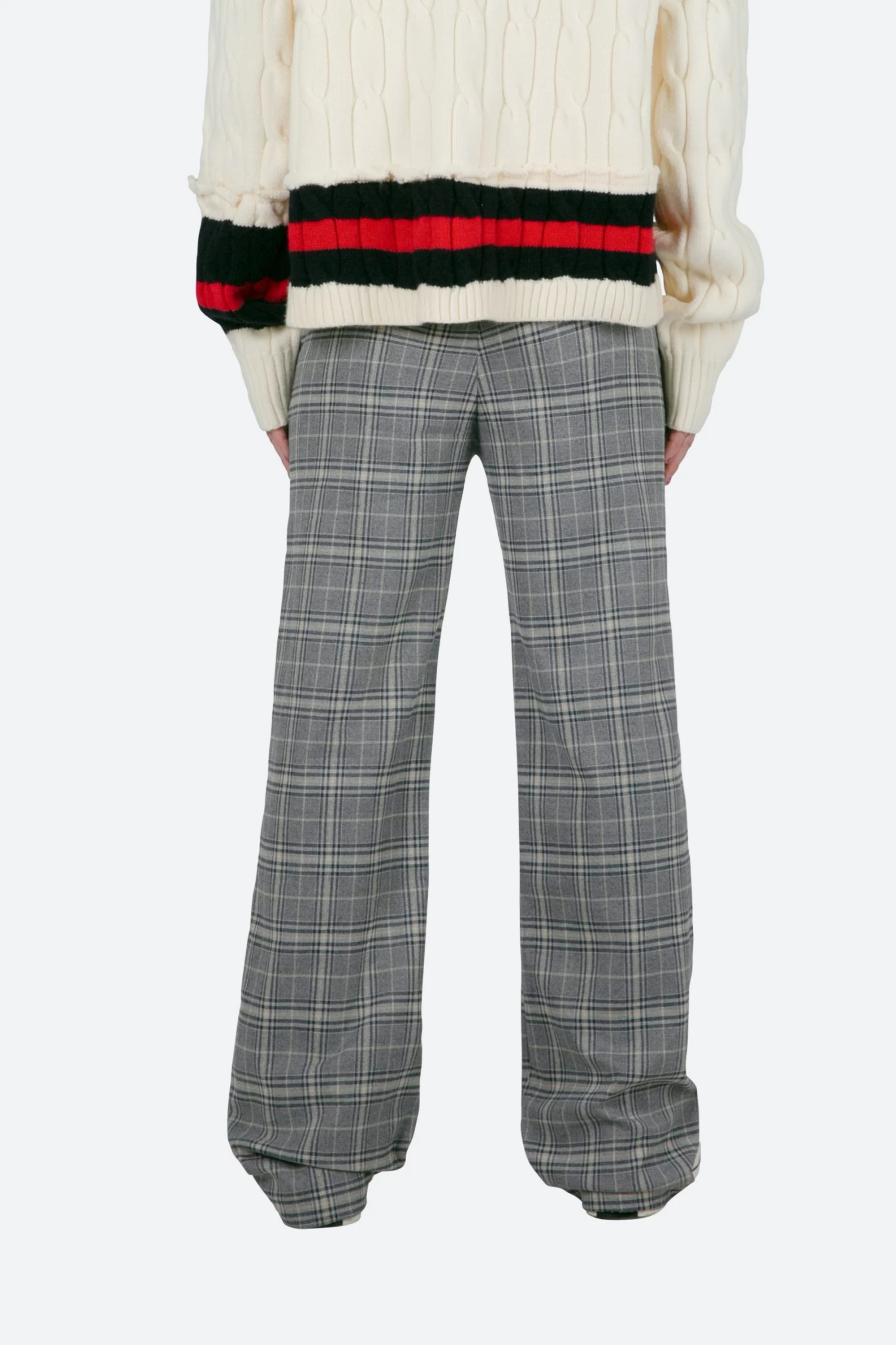 Plaid Baggy Trouser - Grey 8 Plaid Baggy Trouser - Grey - Image 6