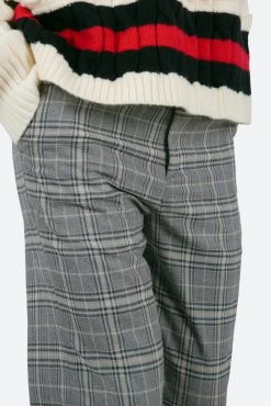 Plaid Baggy Trouser - Grey 19 Plaid Baggy Trouser - Grey -clothing Plaid Baggy Trouser Grey 8