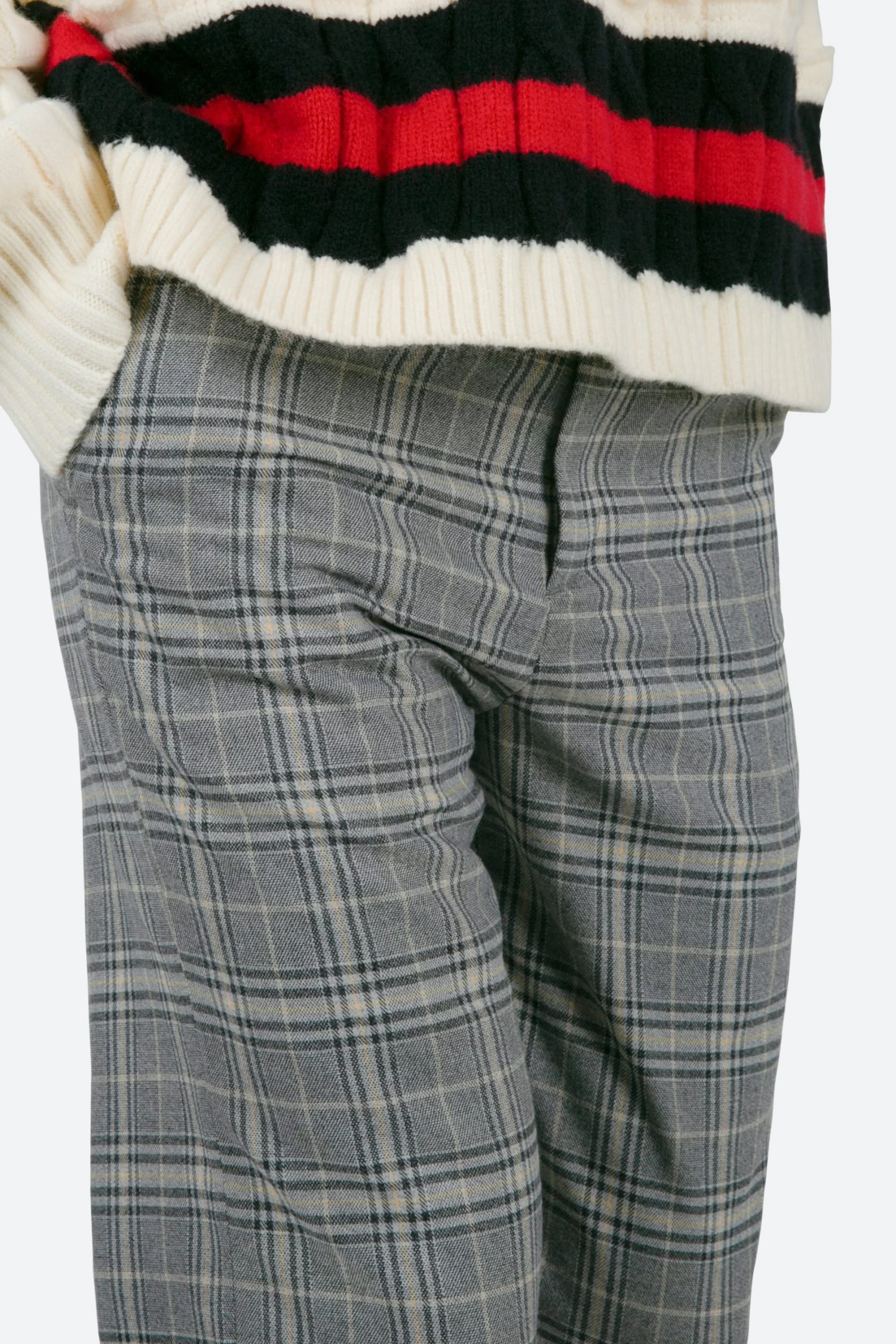 Plaid Baggy Trouser - Grey 10 Plaid Baggy Trouser - Grey - Image 8