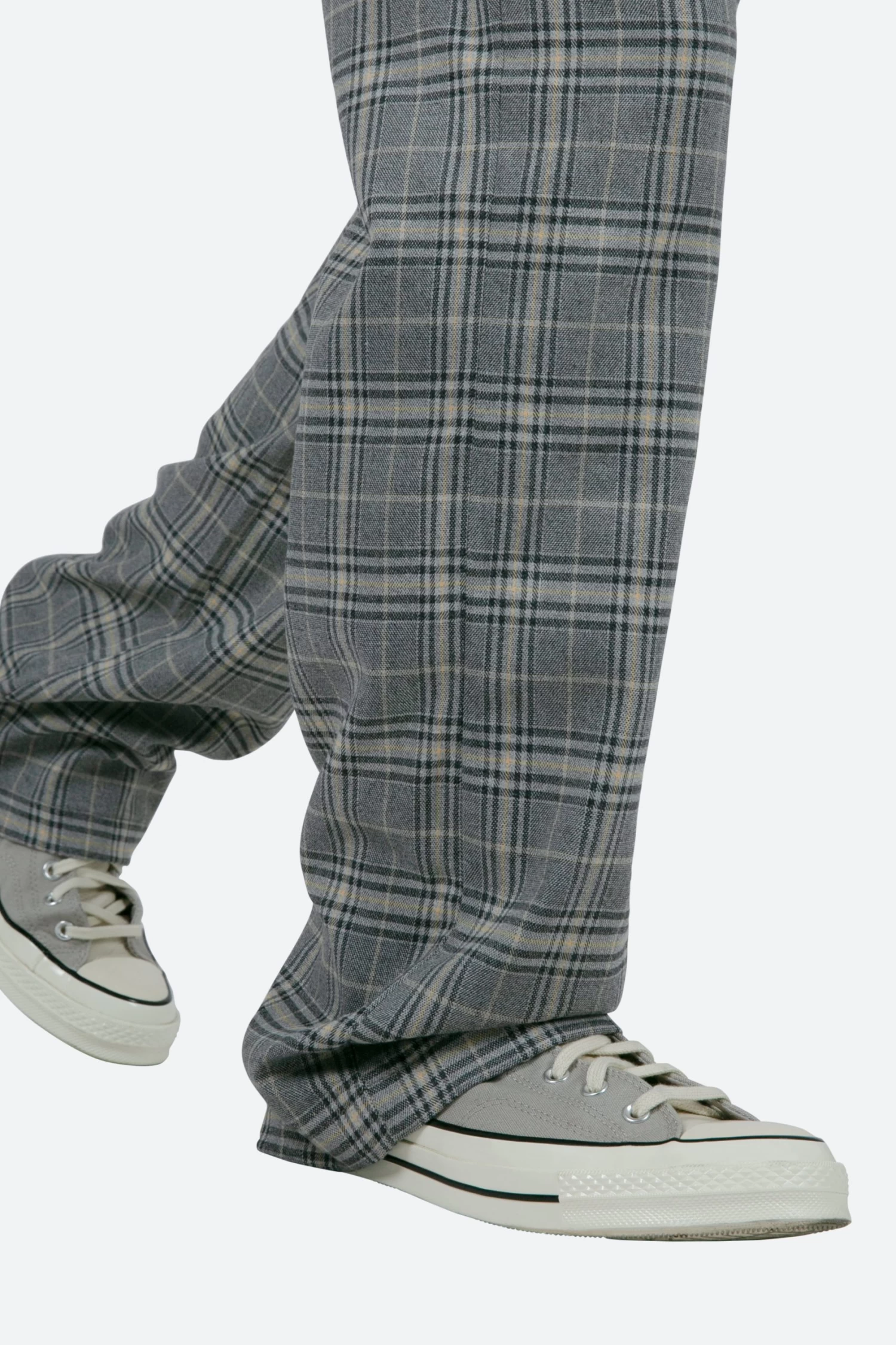 Plaid Baggy Trouser - Grey 11 Plaid Baggy Trouser - Grey - Image 9
