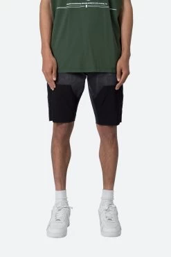 R118 Denim Shorts - Black