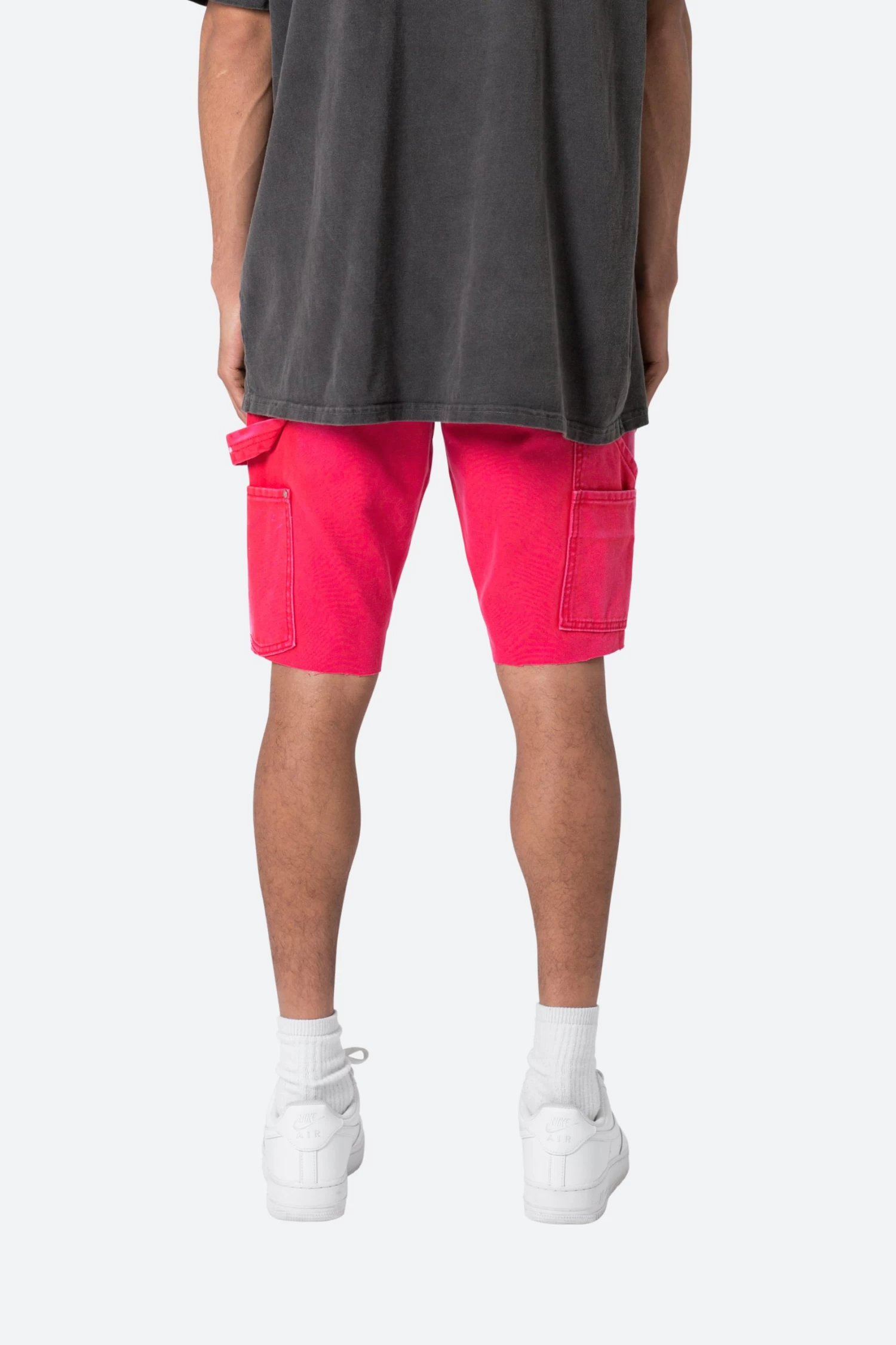 R404 Denim Shorts - Red 8 R404 Denim Shorts - Red - Image 6