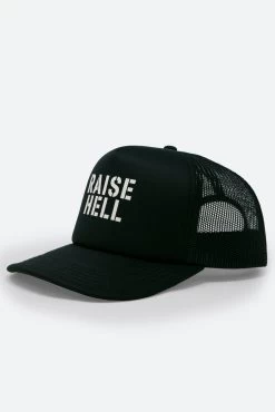 Raise Hell Trucker Cap - Black -clothing Raise Hell Trucker Cap Black 3