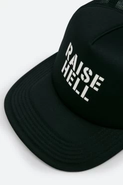 Raise Hell Trucker Cap - Black -clothing Raise Hell Trucker Cap Black 4