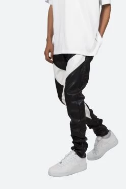 S192 Leather Pants - Black/White -clothing S192 Leather Pants BlackWhite 7