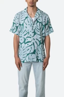 S/S Button Up Shirt - Jungle Print