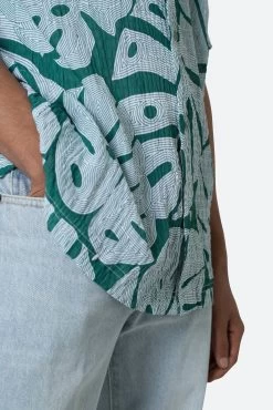 S/S Button Up Shirt - Jungle Print -clothing SS Button Up Shirt Jungle Print 7