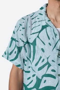 S/S Button Up Shirt - Jungle Print -clothing SS Button Up Shirt Jungle Print 8