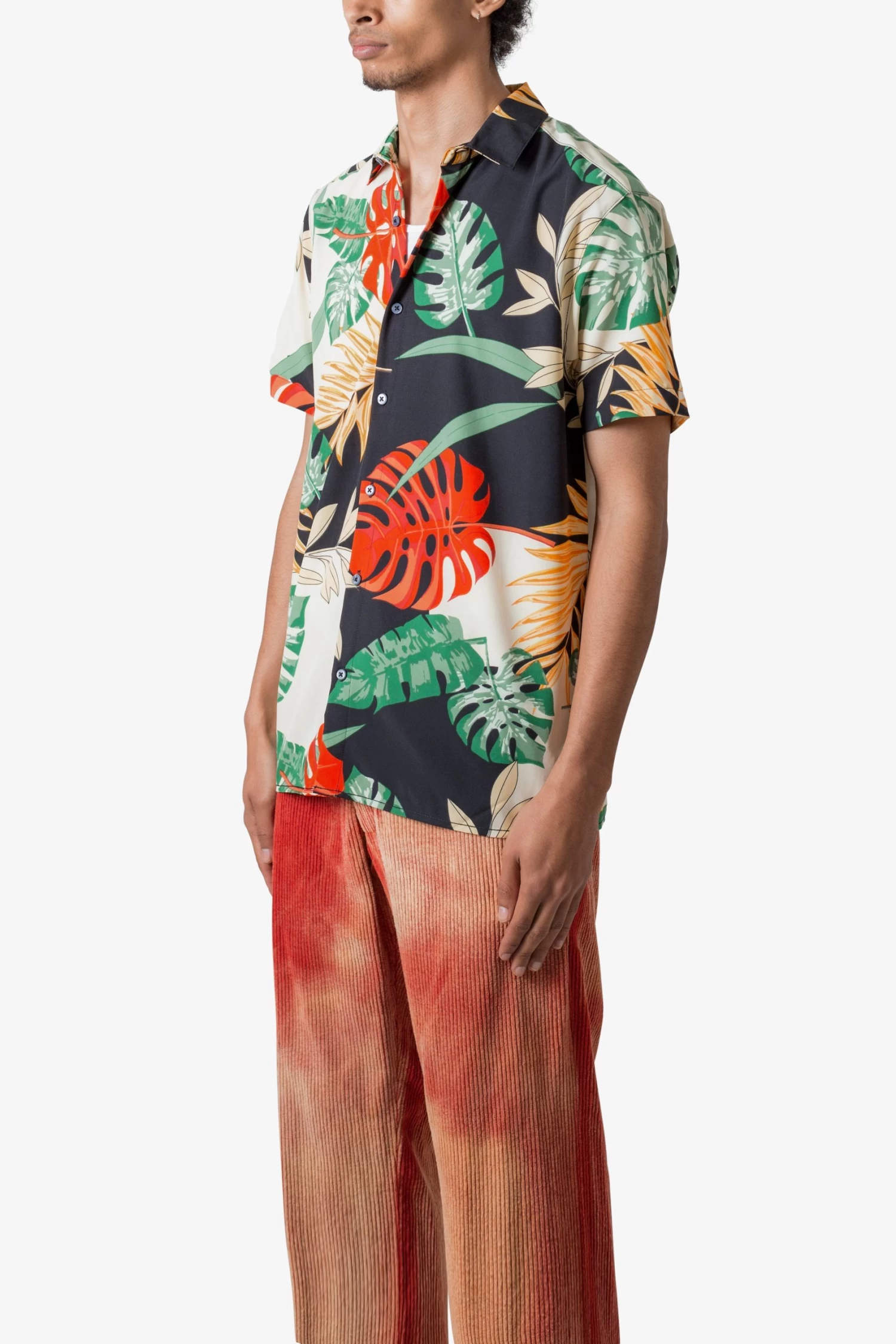 S/S Button Up Shirt - Tropical Print 6 S/S Button Up Shirt - Tropical Print - Image 4