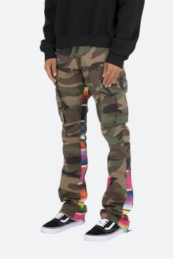 Serape Bootcut Cargo Pants - Camo -clothing Serape Bootcut Cargo Pants Camo 4