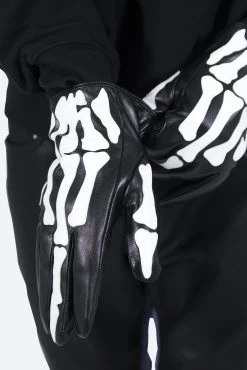 Skeleton Gloves - Black/White -clothing Skeleton Gloves BlackWhite 6