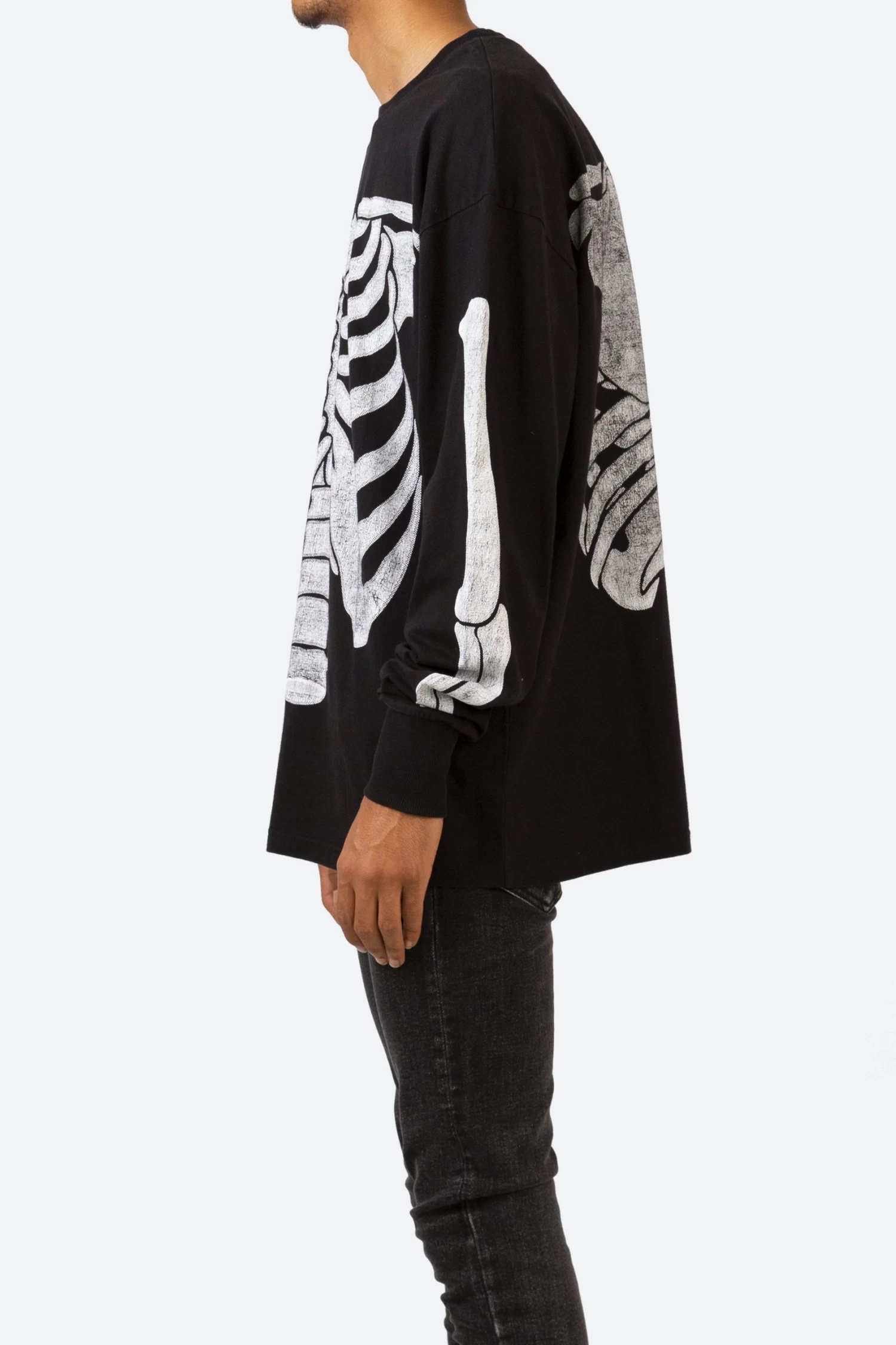 Skeleton L/S Tee - Black 6 Skeleton L/S Tee - Black - Image 4