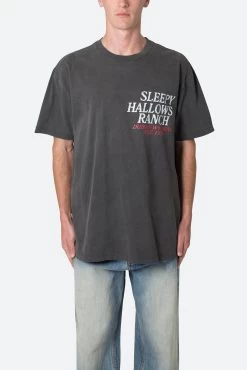 Sleepy Hallows Tee - Washed Black -clothing Sleepy Hallows Tee Washed Black 3