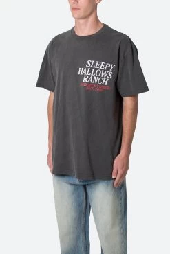 Sleepy Hallows Tee - Washed Black -clothing Sleepy Hallows Tee Washed Black 4