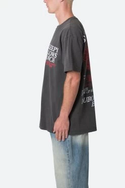 Sleepy Hallows Tee - Washed Black -clothing Sleepy Hallows Tee Washed Black 5