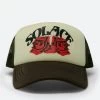 Solace Trucker Cap - Brown -clothing Solace Trucker Cap Brown