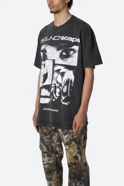 Soundscape Tee - Washed Black -clothing Soundscape Tee Washed Black 3