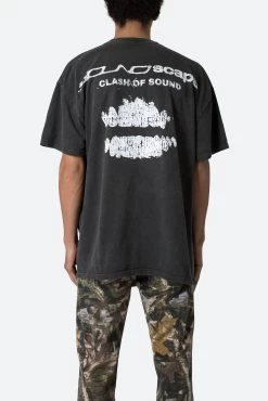Soundscape Tee - Washed Black -clothing Soundscape Tee Washed Black 5