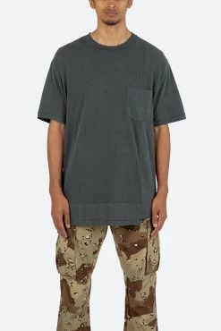 Split Panel Tee - Vintage Black