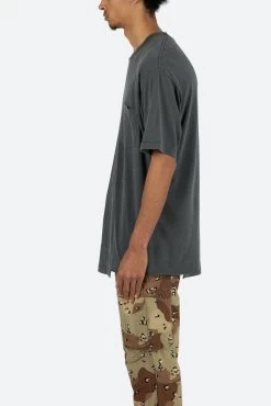 Split Panel Tee - Vintage Black -clothing Split Panel Tee Vintage Black 4