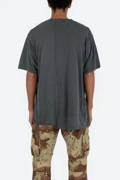 Split Panel Tee - Vintage Black -clothing Split Panel Tee Vintage Black 5