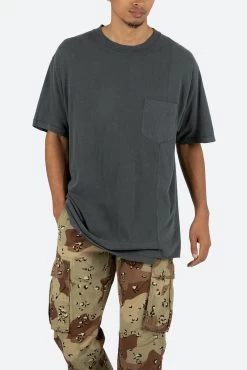 Split Panel Tee - Vintage Black -clothing Split Panel Tee Vintage Black 6