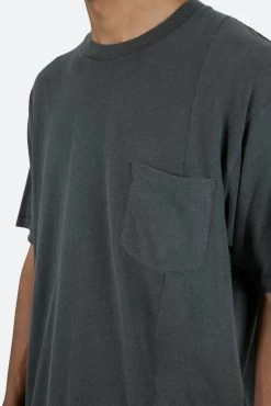 Split Panel Tee - Vintage Black -clothing Split Panel Tee Vintage Black 7