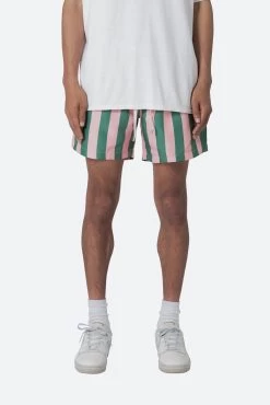 St. Tropez Swim Shorts - Pink/Green -clothing St Tropez Swim Shorts PinkGreen 3