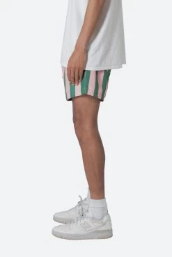 St. Tropez Swim Shorts - Pink/Green -clothing St Tropez Swim Shorts PinkGreen 5