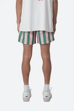 St. Tropez Swim Shorts - Pink/Green -clothing St Tropez Swim Shorts PinkGreen 6