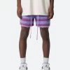 Striped Mohair Shorts - Purple 2 Striped Mohair Shorts - Purple -clothing Striped Mohair Shorts Purple
