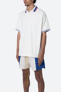 Terry Polo Shirt - Off White -clothing Terry Polo Shirt Off White 3