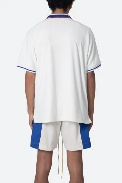 Terry Polo Shirt - Off White -clothing Terry Polo Shirt Off White 5