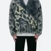 Tie Dye Sherpa Pullover - Blue/Multi -clothing Tie Dye Sherpa Pullover BlueMulti