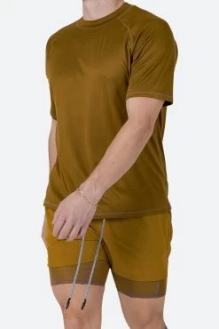 Training Tee - Brown 17 Training Tee - Brown -clothing Training Tee Brown 8