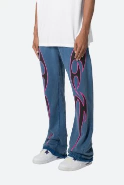 Tribal Printed Sweatpants - Vintage Cobalt -clothing Tribal Printed Sweatpants Vintage Cobalt 4
