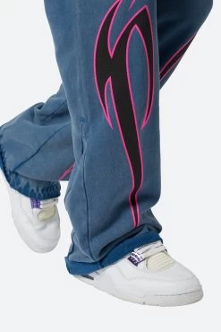 Tribal Printed Sweatpants - Vintage Cobalt -clothing Tribal Printed Sweatpants Vintage Cobalt 8