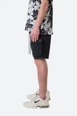 Triple Pocket Cargo Shorts - Black -clothing Triple Pocket Cargo Shorts Black 4