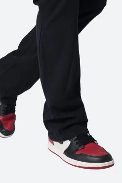 Twill Flare Cargo Pants - Black -clothing Twill Flare Cargo Pants Black 8