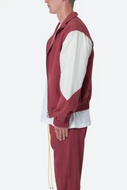 Twill Racing Jacket - Rust 13 Twill Racing Jacket - Rust -clothing Twill Racing Jacket Rust 4