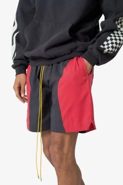 Twill Racing Shorts - Black/Red -clothing Twill Racing Shorts BlackRed 7