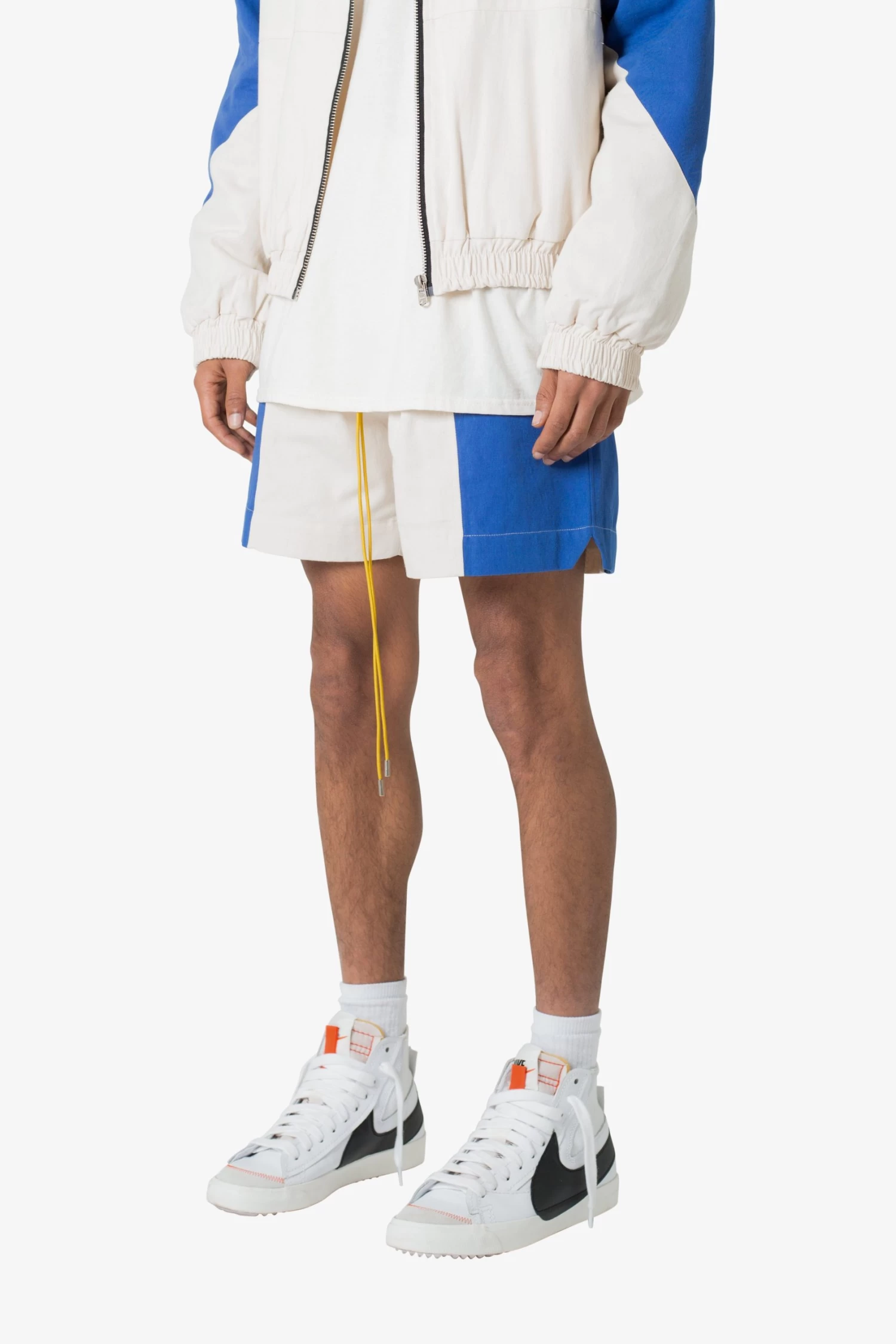 Twill Racing Shorts - Blue/Natural 6 Twill Racing Shorts - Blue/Natural - Image 4