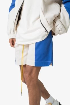 Twill Racing Shorts - Blue/Natural 16 Twill Racing Shorts - Blue/Natural -clothing Twill Racing Shorts BlueNatural 7